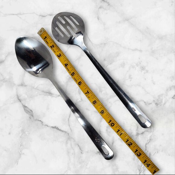 Wolfgang Puck Stainless Steel Utensil Set Lot of 4 Heavy Duty Spatulas Spoons - Picture 9 of 10